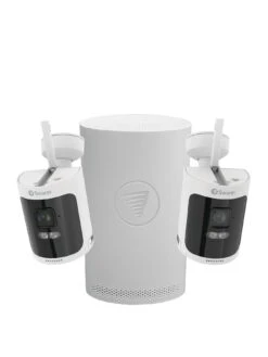 Swann NVW-800 4ch Wi-Fi NVR / 64GB SD Card / 2x SWNVW-600CMB 2K Wire Free Cameras