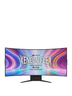 CORSAIR Xeneon Flex 45WQHD240 45-inch Widescreen OLED Black Bendable Monitor