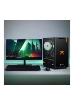 Chillblast Fnatic 500 Gaming Desktop Bundle (AMD Ryzen 5, 16GB RAM, 500GB SSD) With 24in FHD Monitor, Gaming Keyboard And Mouse