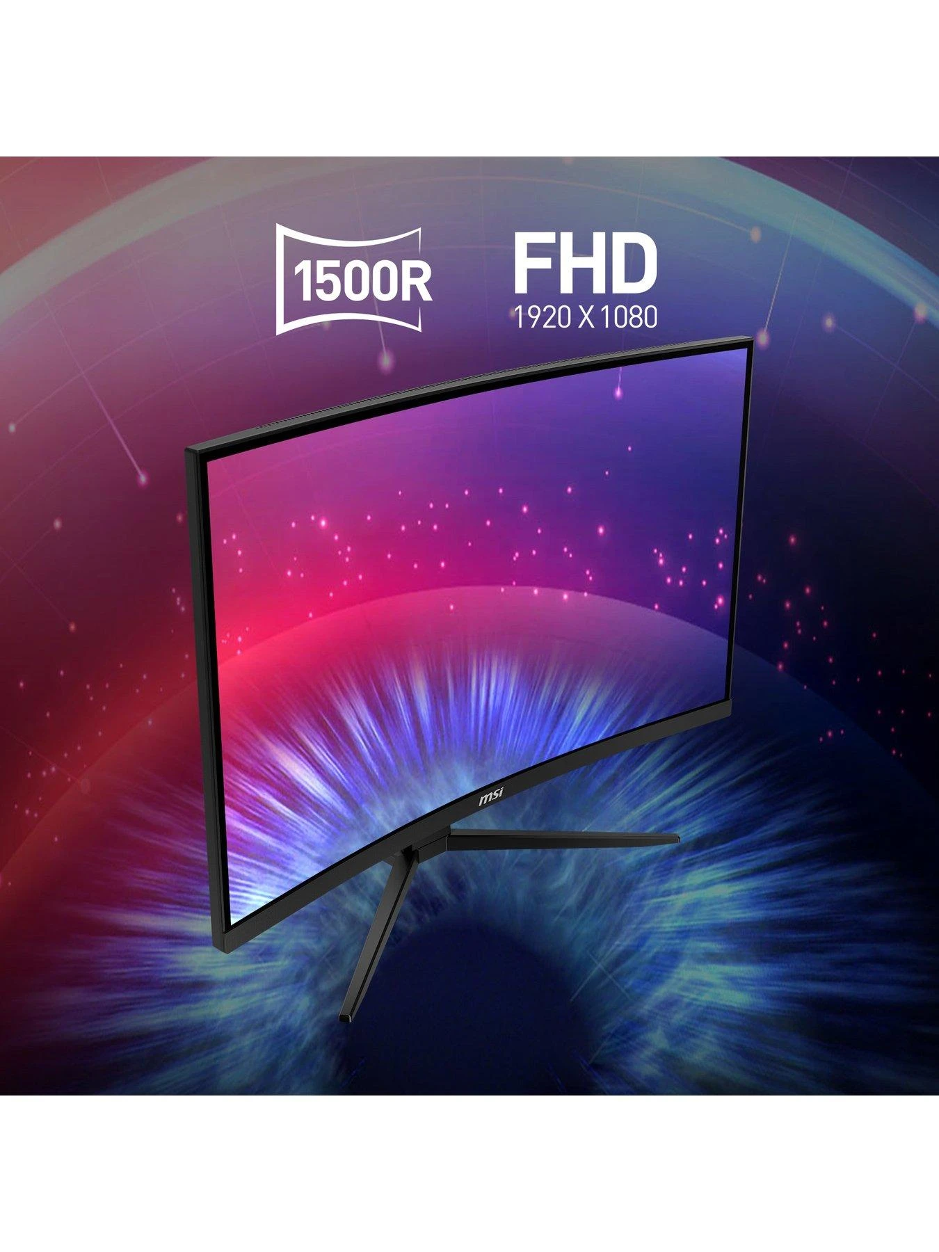 MSI G27C4X 27 Inch, Full HD, 250Hz, AMD Freesync Premium, Curved Gaming Monitor 6 MSI G27C4X 27 Inch, Full HD, 250Hz, AMD Freesync Premium, Curved Gaming Monitor - Image 4