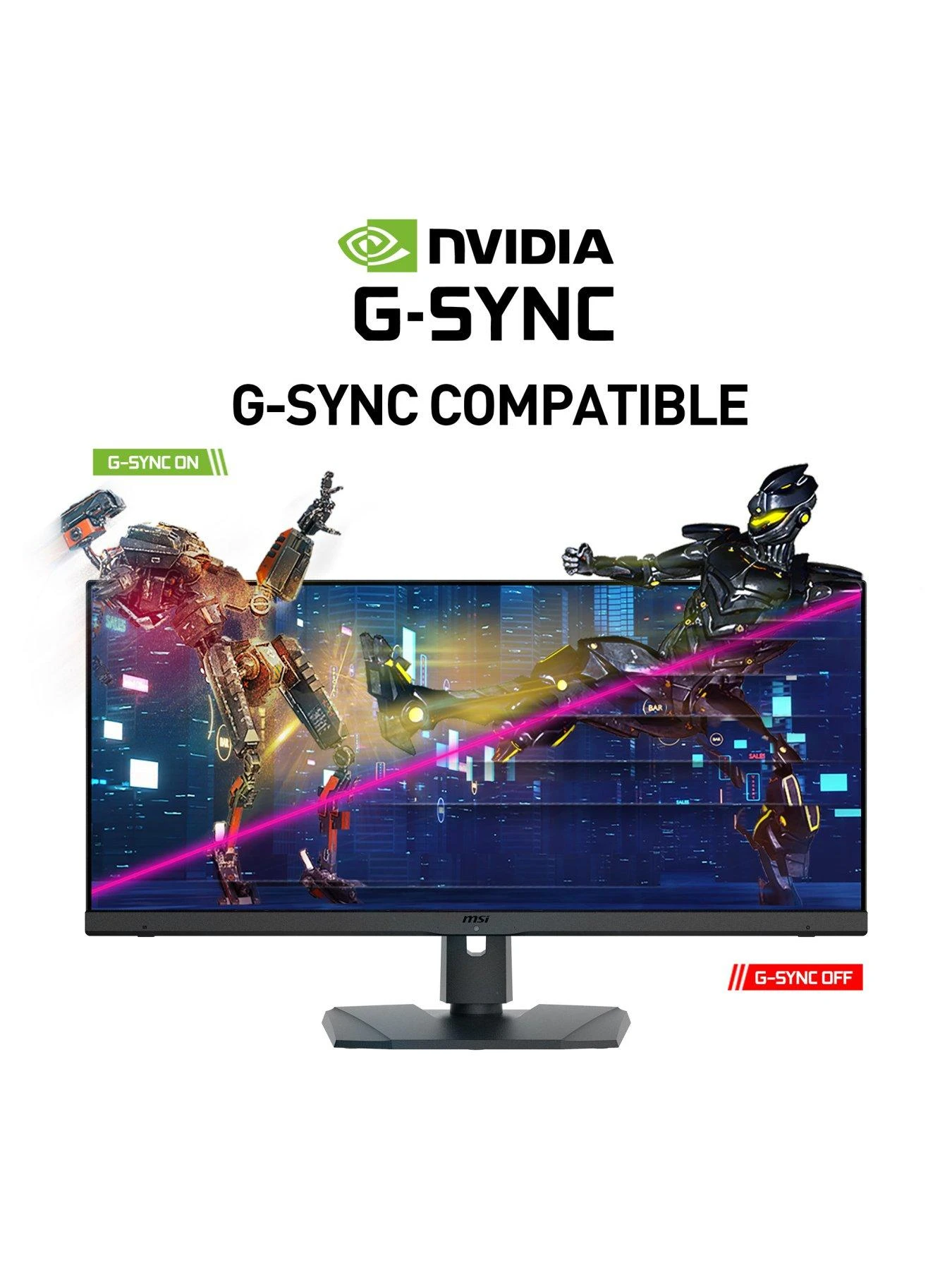MSI G272QPF 27 Inch, Quad HD, 170Hz, Rapid IPS, 1ms, HDR Ready, G-SYNC Compatible, Flat Gaming Monitor 7 MSI G272QPF 27 Inch, Quad HD, 170Hz, Rapid IPS, 1ms, HDR Ready, G-SYNC Compatible, Flat Gaming Monitor - Image 5