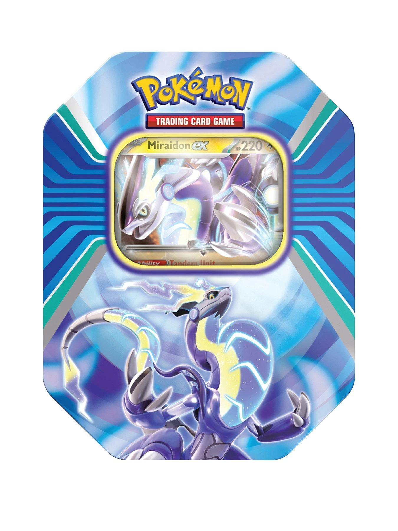 Pokemon TCG: Paldea Legends Tin (Koraidon/Miraidon) 3 Pokemon TCG: Paldea Legends Tin (Koraidon/Miraidon)