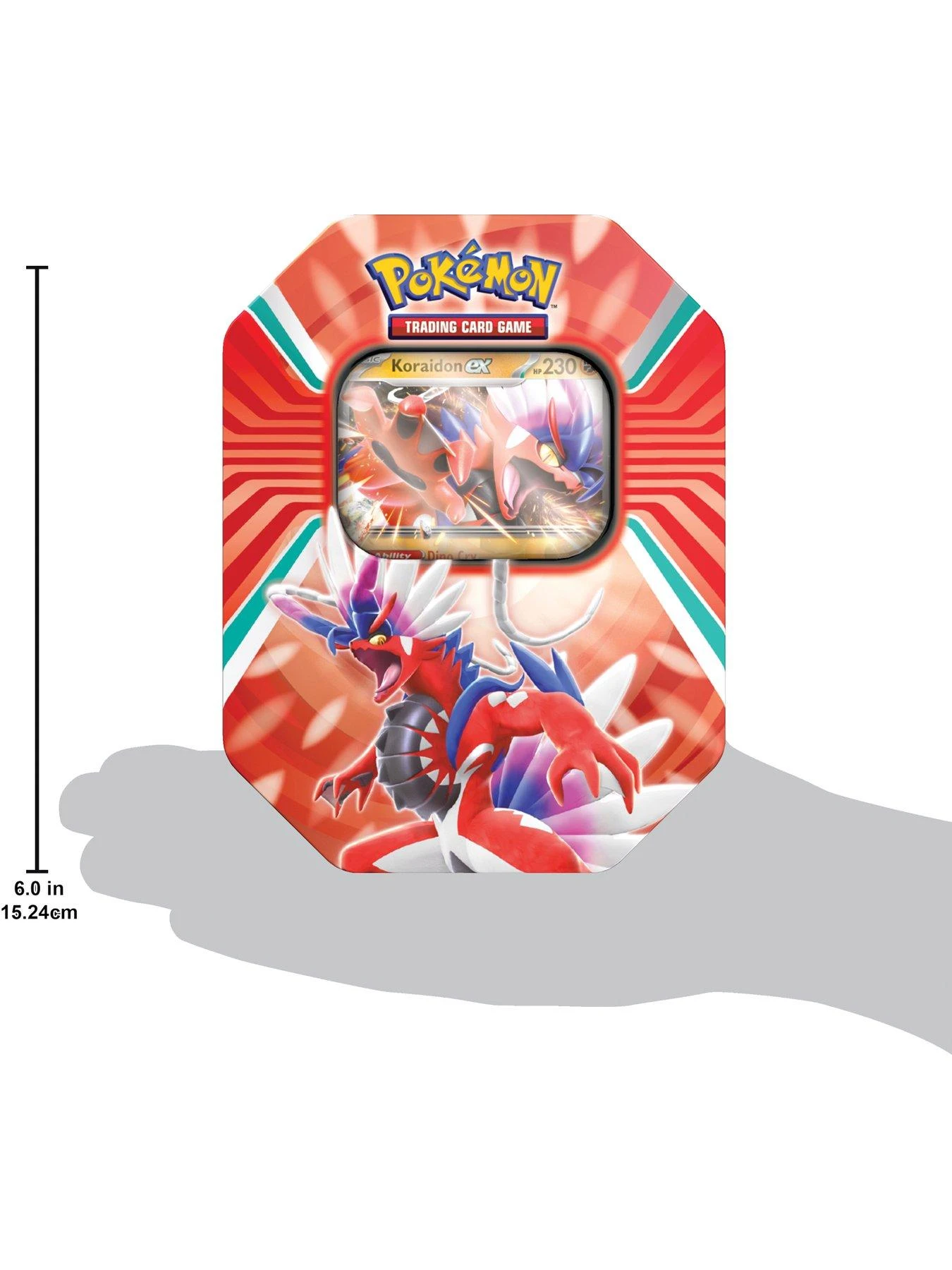 Pokemon TCG: Paldea Legends Tin (Koraidon/Miraidon) 6 Pokemon TCG: Paldea Legends Tin (Koraidon/Miraidon) - Image 4