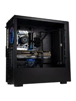 Cyberpower OE718 Gaming PC - Intel Core I7 12700KF, RTX 4070, 16GB RAM, 1TB M.2 NVMe SSD -NARA Computer Shop VK0UC SQ3 0000000004 BLACK SLa