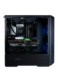 Cyberpower LC216 Gaming PC - Ryzen 7 7700X, RTX 4080, 32GB DDR5 RAM, 1TB M.2 NVMe SSD -NARA Computer Shop VK0UO SQ2 0000000004 BLACK SLb