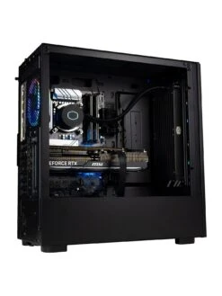 Cyberpower LC216 Gaming PC - Ryzen 7 7700X, RTX 4080, 32GB DDR5 RAM, 1TB M.2 NVMe SSD -NARA Computer Shop VK0UO SQ3 0000000004 BLACK SLa