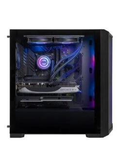PCSpecialist Cypher P70 PC Gaming Desktop - GeForce RTX 4070, Intel Core i7, 16GB RAM, 1TB Fast SSD Storage -NARA Computer Shop VL0K8 SQ2 0000000004 BLACK SLb