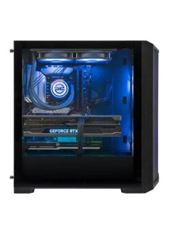 PCSpecialist Fusion R7XS PC Gaming Desktop - GeForce RTX 4080, Ryzen 7, 32GB RAM, 1TB Fast SSD Storage -NARA Computer Shop VL0K9 SQ2 0000000004 BLACK SLb