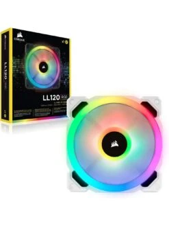 CORSAIR LL Series, White LL120 RGB, 120mm RGB LED Fan, Single Pack Fan -NARA Computer Shop VL4IZ SQ4 0000000004 BLACK SLd