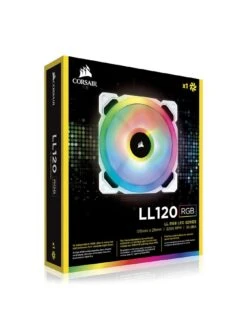 CORSAIR LL Series, White LL120 RGB, 120mm RGB LED Fan, Single Pack Fan -NARA Computer Shop VL4IZ SQ5 0000000004 BLACK SLd1