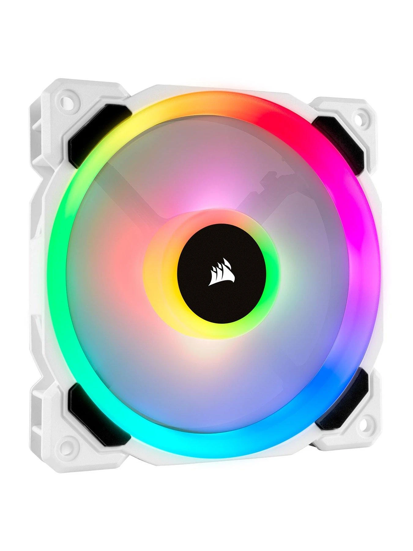 CORSAIR LL Series, White LL120 RGB, 120mm RGB LED Fan, Triple Pack Fan 4 CORSAIR LL Series, White LL120 RGB, 120mm RGB LED Fan, Triple Pack Fan - Image 2