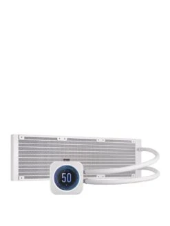 CORSAIR ICUE H150i Elite LCD XT - White Liquid CPU Cooler -NARA Computer Shop VL4JA SQ2 0000000004 BLACK SLb