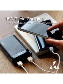 Energizer 30,000mAh Power Bank With LCD Display Provides Up To 108 Hours Extra On Your Smartphone!! -NARA Computer Shop VL94E SQ6 0000000004 BLACK SLd2