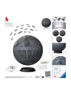 Ravensburger Star Wars Death Star, 540 Piece 3D Jigsaw Puzzle -NARA Computer Shop VLMRR SQ5 0000000088 NO COLOR SLd2