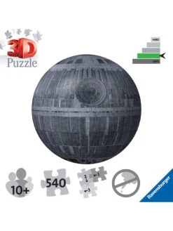 Ravensburger Star Wars Death Star, 540 Piece 3D Jigsaw Puzzle -NARA Computer Shop VLMRR SQ7 0000000088 NO COLOR SLd4