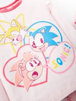 Sonic The Hedgehog Frill Sleeve Pyjamas -NARA Computer Shop VLQTA SQ4 0000000063 PINK SLd
