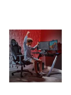 X Rocker Agility Sport ESport PC Office Gaming Chair - Carbon Black -NARA Computer Shop VLT9S SQ2 0000000088 NO COLOR RSr