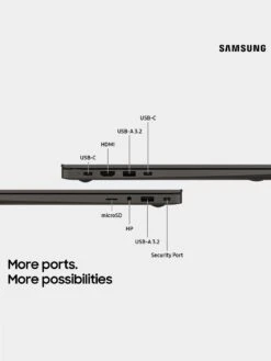 Samsung Galaxy Book 3 Laptop - 15.6in FHD, Intel Core I7, 8GB RAM, 512GB SSD - Graphite -NARA Computer Shop VN55M SQ4 0000000035 SILVER SLd