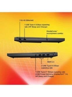 HP VICTUS 16-s0005na Laptop - 16.1in FHD 144Hz, GeForce RTX 4050, AMD Ryzen 5, 16GB RAM, 1TB SSD - Silver -NARA Computer Shop VN6XO SQ6 0000000035 SILVER SLd2