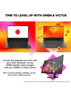 HP VICTUS 16-s0005na Laptop - 16.1in FHD 144Hz, GeForce RTX 4050, AMD Ryzen 5, 16GB RAM, 1TB SSD - Silver -NARA Computer Shop VN6XO SQ7 0000000035 SILVER SLd3