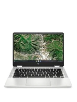 HP Chromebook X360 14a-ca0010na, Intel Pentium Silver, 4GB RAM 128GB SSD, 14in Laptop - Silver -NARA Computer Shop VN6YW SQ3 0000000035 SILVER SLa
