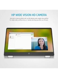 HP Chromebook X360 14a-ca0010na, Intel Pentium Silver, 4GB RAM 128GB SSD, 14in Laptop - Silver -NARA Computer Shop VN6YW SQ5 0000000035 SILVER SLd1