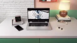 HP Chromebook X360 14a-ca0010na, Intel Pentium Silver, 4GB RAM 128GB SSD, 14in Laptop - Silver -NARA Computer Shop VN6YW SQ8 0000000035 SILVER DVvL