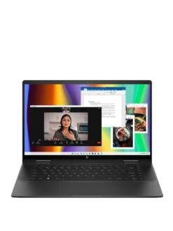 HP ENVY X360 15-fh0001na Laptop - 15.6in FHD Touchscreen, AMD Ryzen 5, 8GB RAM, 512GB SSD, With Optional Microsoft 365 Family (12 Months) - Black -NARA Computer Shop VN70P SQ3 0000000004 BLACK SLa
