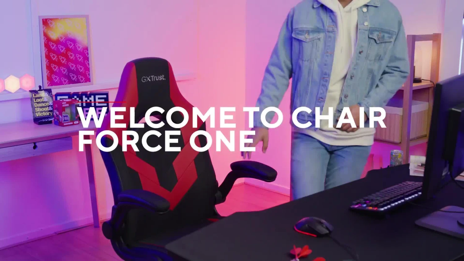 Trust GXT 703 Riye Gaming Chair - White 10 Trust GXT 703 Riye Gaming Chair - White - Image 8