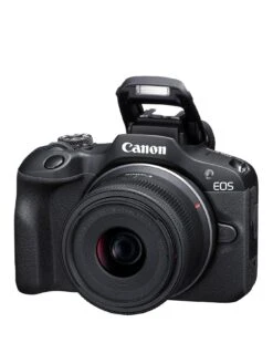Canon® Canon EOS R100 APS-C Mirrorless Camera Inc RF-S 18-45mm Lens - Black -NARA Computer Shop VNEN7 SQ2 0000000004 BLACK SLb