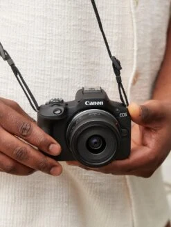 Canon® Canon EOS R100 APS-C Mirrorless Camera Kit Inc RF-S 18-45mm Lens, 128GB SD Card, Neck Strap And Case - Black -NARA Computer Shop VNEN8 SQ6 0000000004 BLACK SLd2