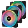 CORSAIR LL120 120mm RGB PWM 3 Fan Pack W/LNP -NARA Computer Shop VNNYO SQ1 0000000004 BLACK SLf
