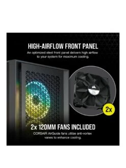 CORSAIR 4000D Airflow Tempered Glass Mid-Tower, Black 11 CORSAIR 4000D Airflow Tempered Glass Mid-Tower, Black -NARA Computer Shop VNNYP SQ3 0000000004 BLACK SLa