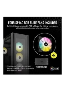 CORSAIR ICUE 7000X RGB Tempered Glass Full Tower Smart Case, Black -NARA Computer Shop VNNYQ SQ3 0000000004 BLACK SLa