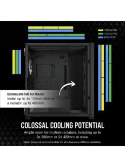 CORSAIR ICUE 7000X RGB Tempered Glass Full Tower Smart Case, Black -NARA Computer Shop VNNYQ SQ4 0000000004 BLACK SLd