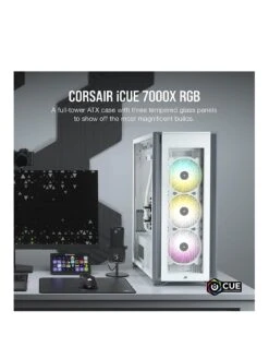 CORSAIR ICUE 7000X RGB Tempered Glass Full Tower Smart Case, White 9 CORSAIR ICUE 7000X RGB Tempered Glass Full Tower Smart Case, White -NARA Computer Shop VNNYT SQ2 0000000013 WHITE SLb