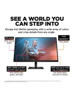 HP OMEN 27in Full HD 165Hz Gaming Monitor 13 HP OMEN 27in Full HD 165Hz Gaming Monitor -NARA Computer Shop VNNZ4 SQ4 0000000099 N A SLd
