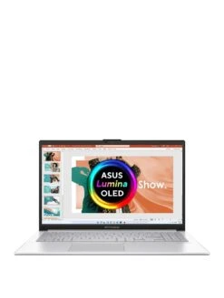 Asus Vivobook Go 15 OLED Laptop -15.6in FHD, Intel Core I3, 8GB RAM, 256GB SSD, E1504GA-L1248W, With Optional Microsoft 365 Family (1 Year) - Silver