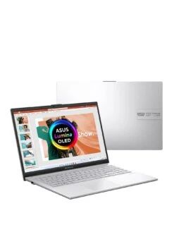 Asus Vivobook Go 15 OLED Laptop - 15.6in FHD, AMD Ryzen 5, 8GB RAM, 256GB SSD, E1504FA-L1669W, with Optional Microsoft 365 Family (1 Year) - Silver -NARA Computer Shop VNO0U SQ3 0000000035 SILVER SLa