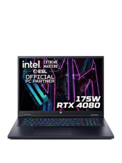 Acer Predator Helios 18 Laptop - 18in QHD, GeForce RTX 4080, Intel Core I9, 16GB RAM, 1024GB PCIe NVMe SSD