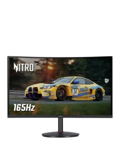 Acer Nitro XZ322QUSbmiipphx 32-inch Gaming Monitor - VA Panel, 1500R Curve, QHD, 1ms, 165Hz, FreeSync Premium, DP, HDMI, Height Adjustable Stand