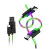 Stealth Light Up Charging Cables Multiformat - 2m Twin Pack -NARA Computer Shop VNT4S SQ1 0000000099 N A SLf