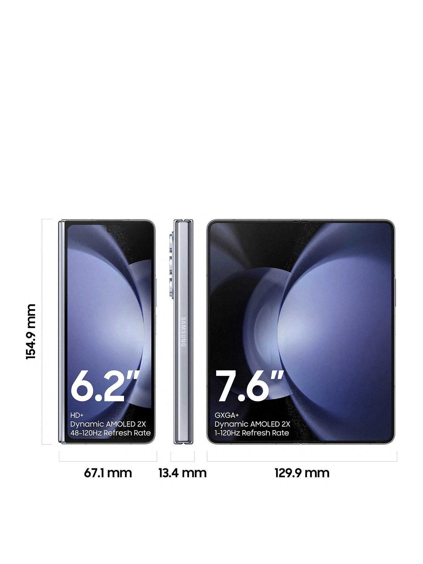 Samsung Galaxy Z Fold 5 - 256GB - Icy Blue 5 Samsung Galaxy Z Fold 5 - 256GB - Icy Blue - Image 3