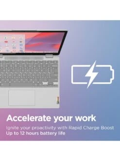 Lenovo IdeaPad Flex 3 Chromebook, Intel N100, 8GB RAM 128GB SSD, 13in Laptop - Cloud Grey -NARA Computer Shop VO4P8 SQ4 0000000005 GREY SLd