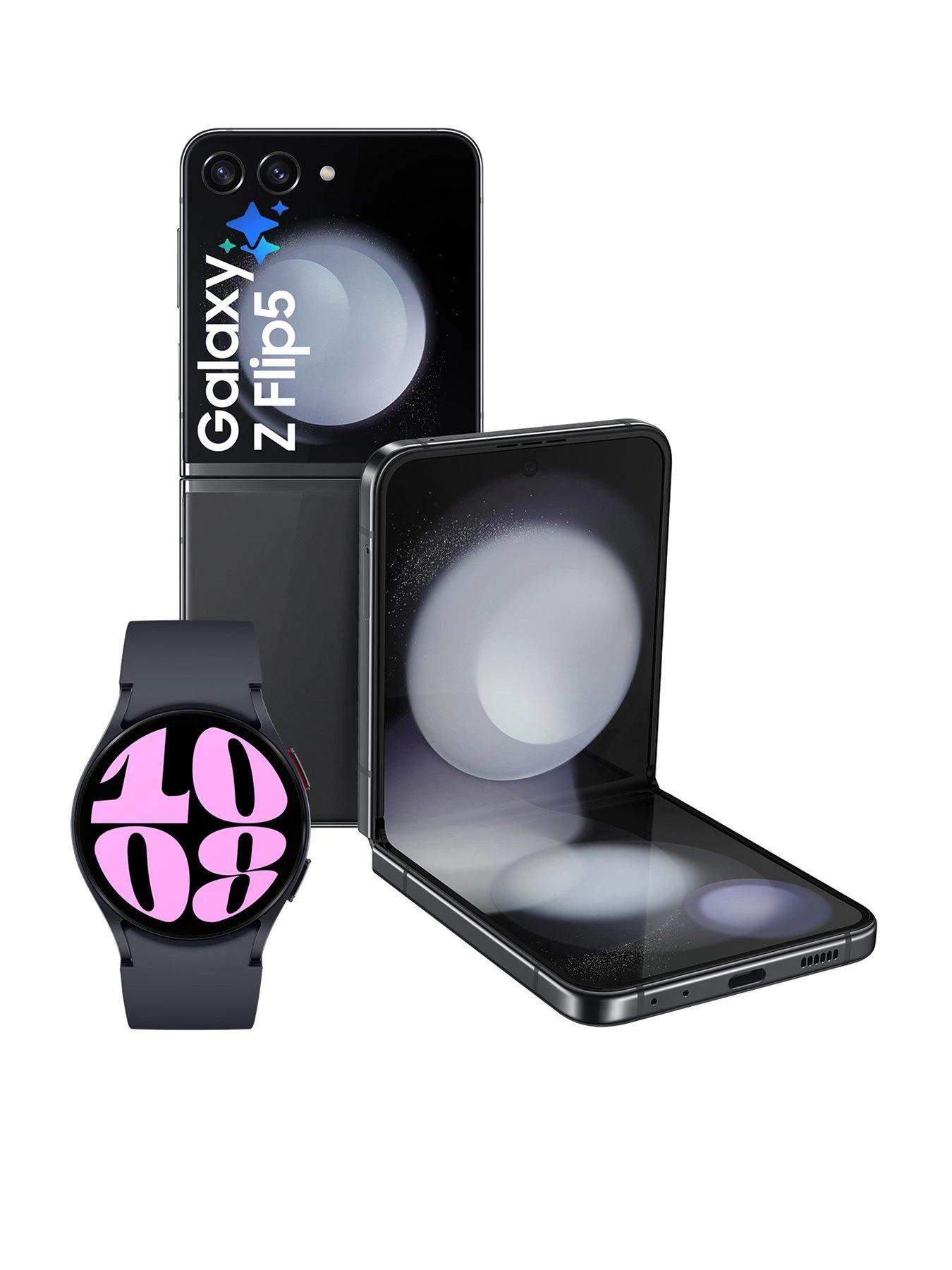 Samsung Galaxy Z Flip 5 - 256GB - Graphite With Watch 6 40mm Graphite 3 Samsung Galaxy Z Flip 5 - 256GB - Graphite With Watch 6 40mm Graphite