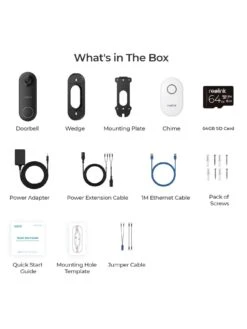 Reolink Video Doorbell Camera 5MP Wi-Fi 180° + 64GB SD Card -NARA Computer Shop VOOJA SQ7 0000000013 WHITE SLd3