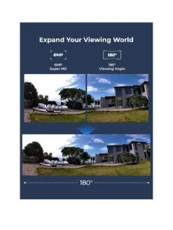 Reolink Duo 2 6MP Dual-Lens WiFi Security Camera - Battery & Solar + 64GB SD Card -NARA Computer Shop VOOJE SQ2 0000000013 WHITE SLb