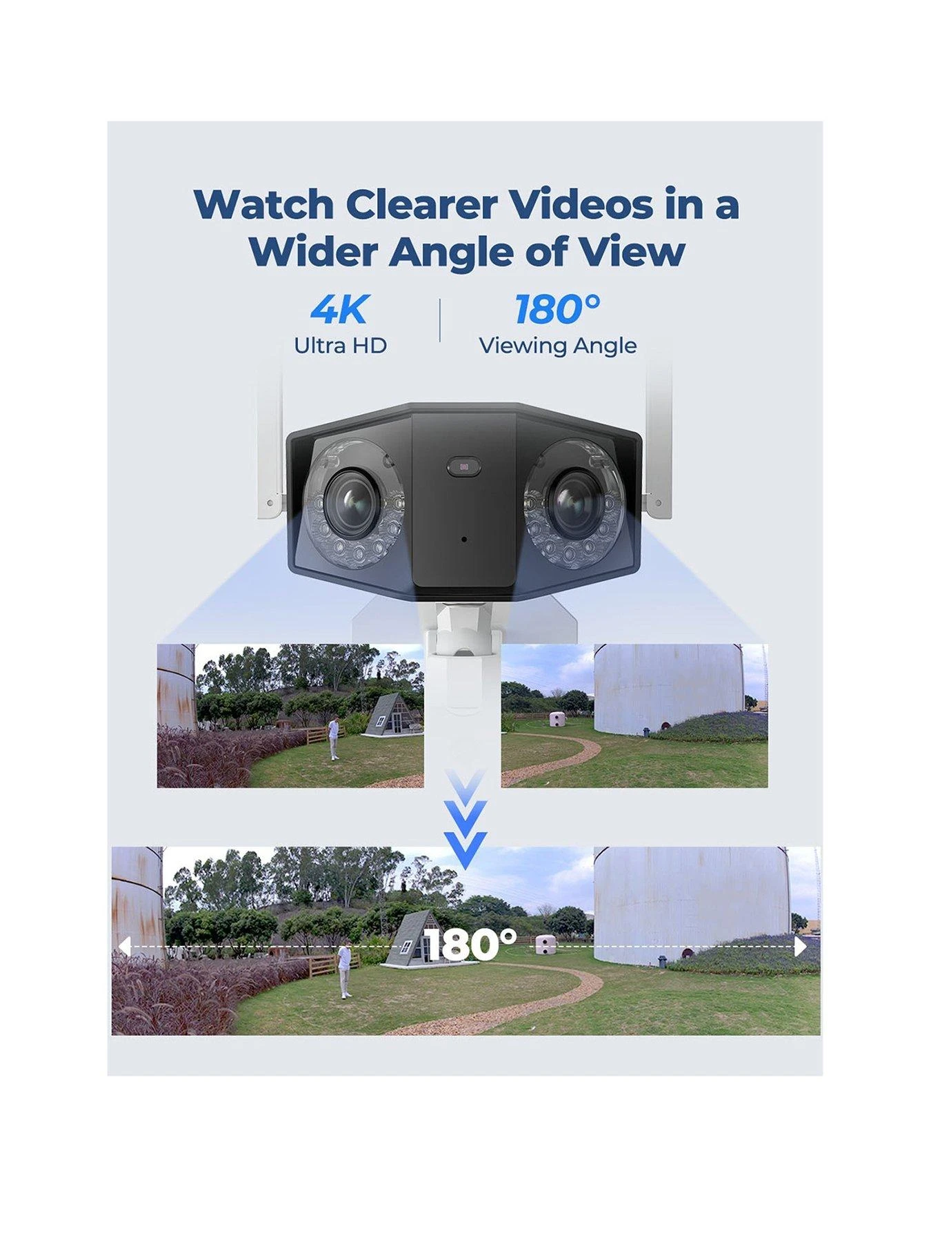 Reolink Duo 2 4K Dual-Lens 180° Wi-Fi Cam + 64GB SD Card 4 Reolink Duo 2 4K Dual-Lens 180° Wi-Fi Cam + 64GB SD Card - Image 2