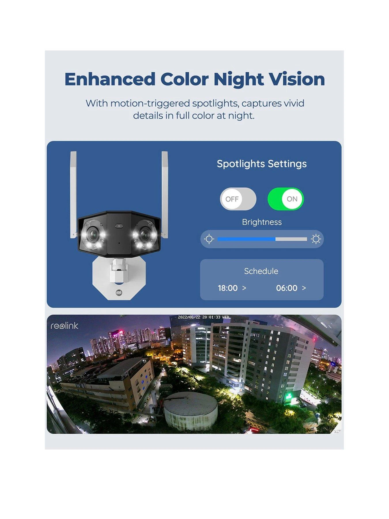 Reolink Duo 2 4K Dual-Lens 180° Wi-Fi Cam + 64GB SD Card 5 Reolink Duo 2 4K Dual-Lens 180° Wi-Fi Cam + 64GB SD Card - Image 3
