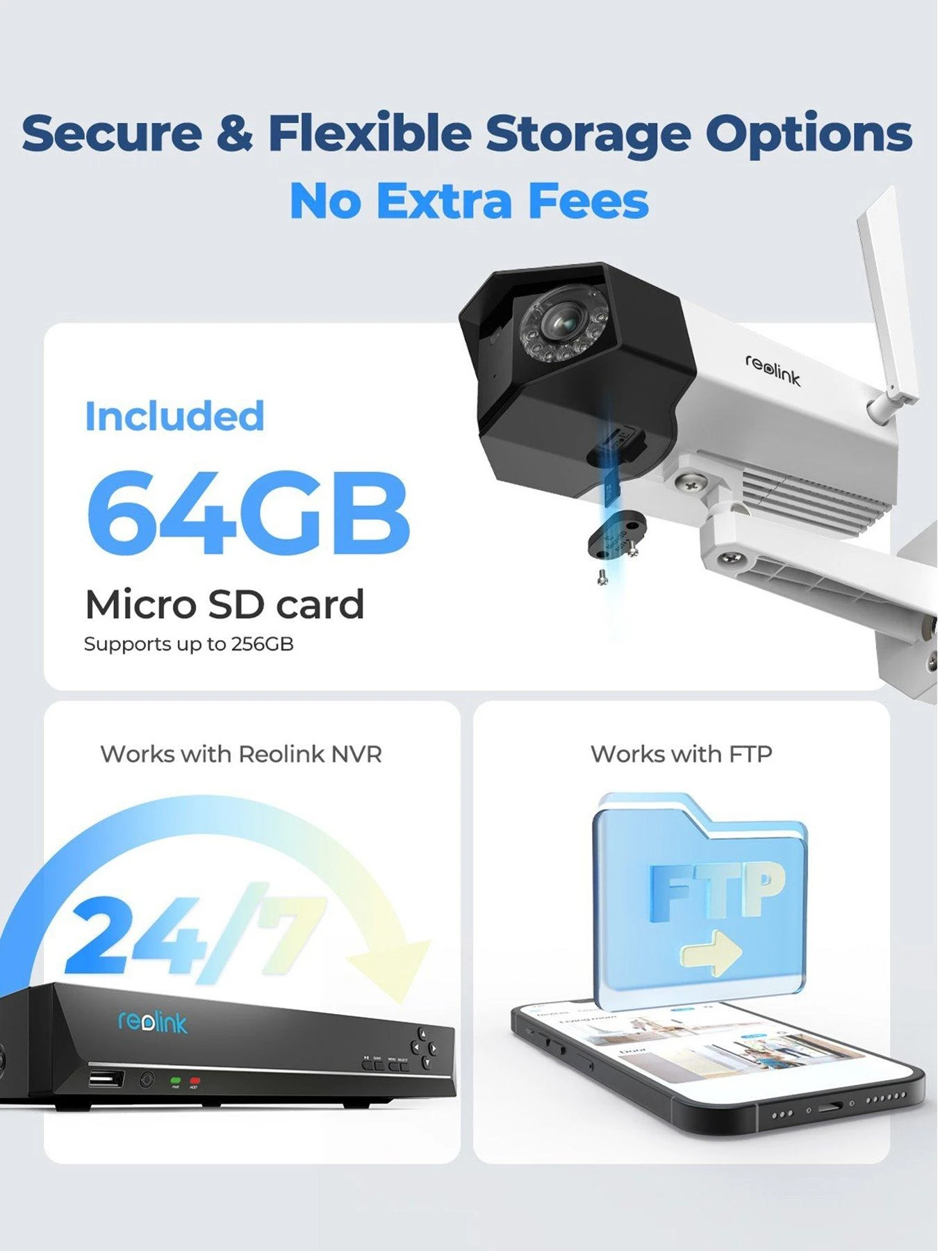 Reolink Duo 2 4K Dual-Lens 180° Wi-Fi Cam + 64GB SD Card 9 Reolink Duo 2 4K Dual-Lens 180° Wi-Fi Cam + 64GB SD Card - Image 7